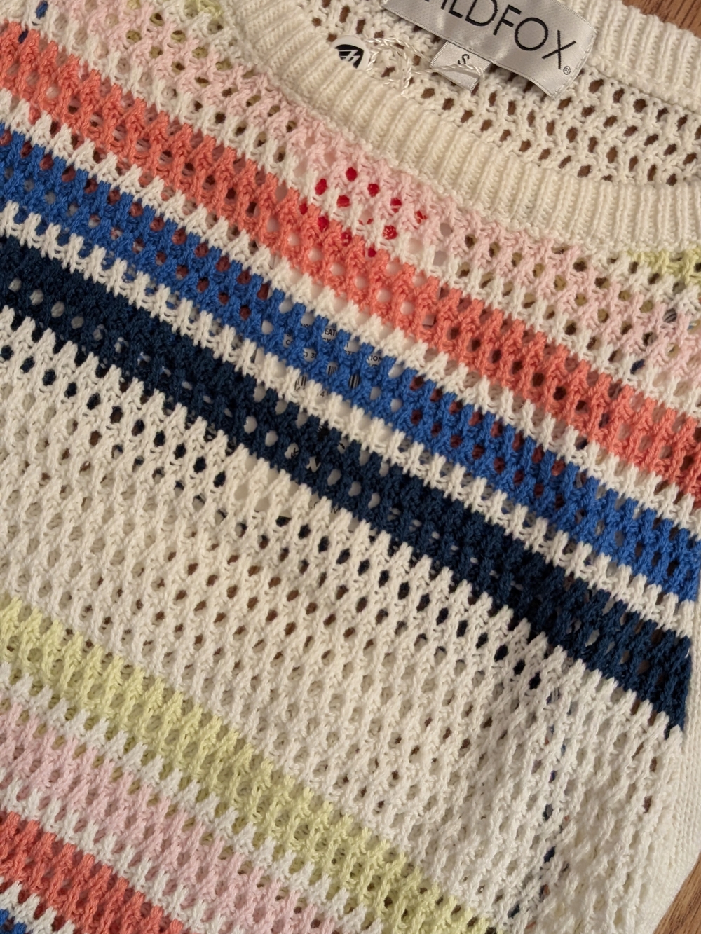 Wildfox Francie Sweater Tank in a multi-colored Nassau Stripe colorway Size Smal - Picture 8 of 15